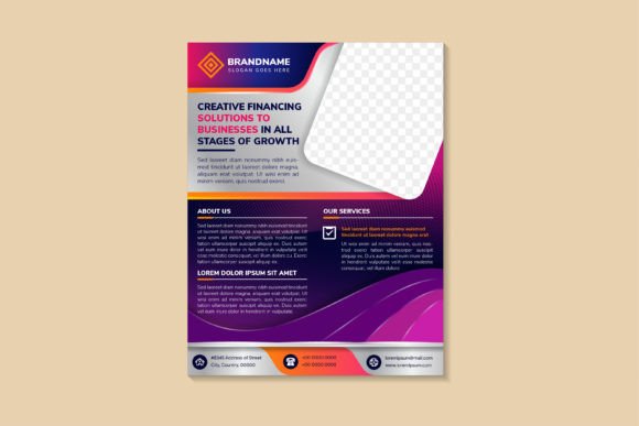 Elevate Your Financial Branding with the Creative Financing Vertical Flyer