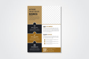 Gold Black Business Vertical Flyer: A Modern Design Template