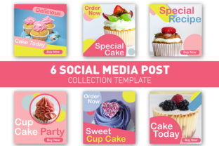 Make Your Feed Pop with Social Media Post Cup Cake Colourful