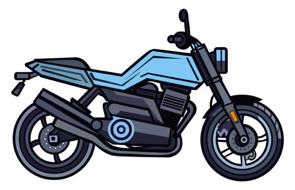 Motorcycle Vector Illustration: A Complete Design Asset