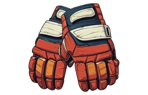The Versatility of Hockey Gloves Flat Illustration in Design