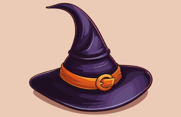 Unleash Spooky Style: The Halloween Witch Hat Illustration
