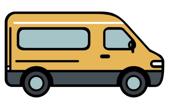 Van Vector Flat Style: A Modern Graphic for Any Project