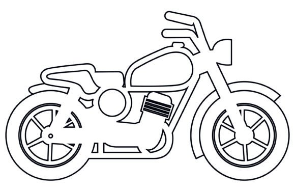 Vector Line Art Motorcycle: A Designer's Go-To Asset